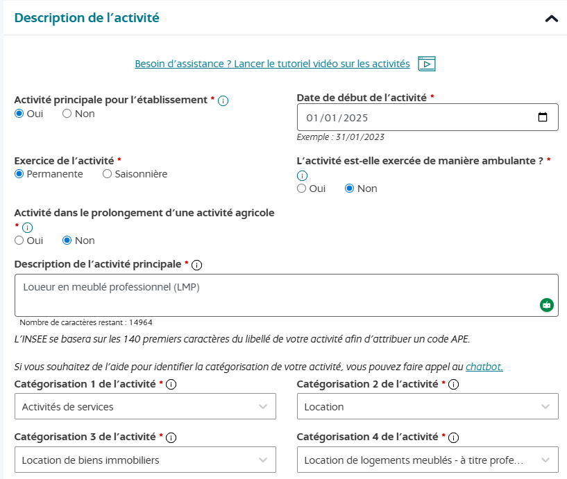 immatriculation LMP INPI